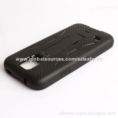 New arrival PC case with kickstand, inner is silicone, for Samsung S5/G900
